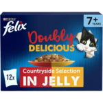 Felix As Good As It Looks Doubly Delicious Meat in Jelly Cat Food 12x100g – home delivery Dundee