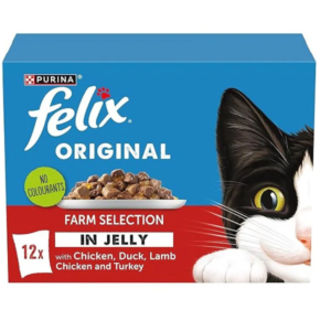 Felix Original Farm Selection in Jelly Wet Cat Food 12x85g – home delivery Dundee