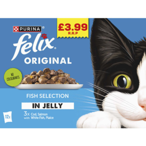 Felix Original Fish Selection in Jelly Wet Cat Food 12x85g – home delivery Dundee