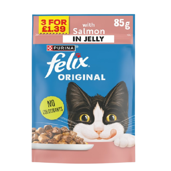 Felix Salmon in Jelly Cat Food Sachet 85g – home delivery Dundee