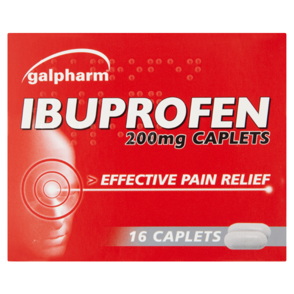 Galpharm Ibuprofen 200mg 16 caplets – home delivery Dundee