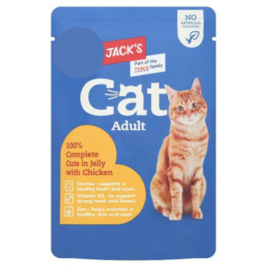Jack’s Cat Adult Complete Cuts in Jelly with Chicken 100g – home delivery Dundee