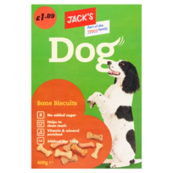 Jack’s Dog Bone Biscuits 400g – home delivery Dundee