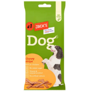 Jack’s Dog Chewy Strips Rich in Chicken 150g – home delivery Dundee