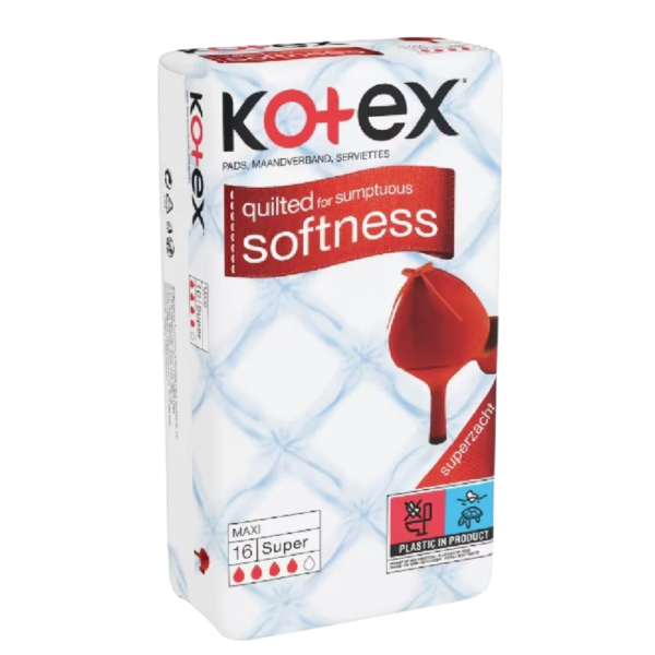 Kotex Maxi Super Sanitary Pads 16 Pack Heavy Flow Thick Pads Dundee Delivery
