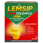 Lemsip Max Cold & Flu Lemon 5 Sachets – home delivery Dundee