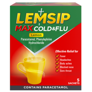 Lemsip Max Cold & Flu Lemon 5 Sachets – home delivery Dundee