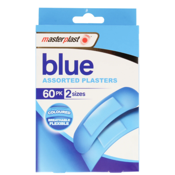 Masterplast Blue Plasters 60 pack – home delivery Dundee