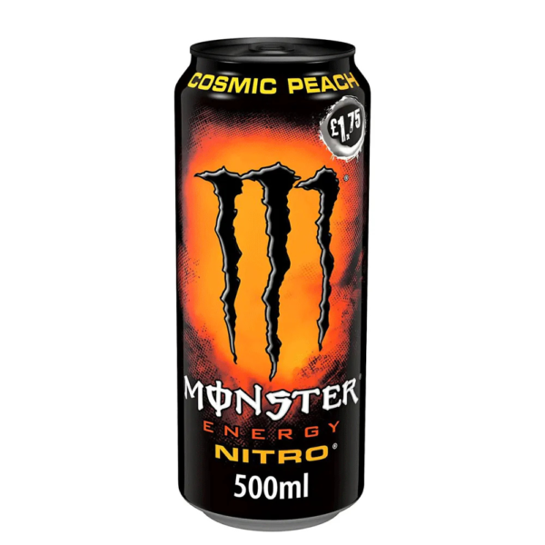 Monster Cosmic Peach Nitro Energy Drink 500ml – home delivery Dundee