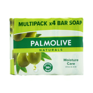 Palmolive Naturals Moisture Care Olive & Milk Soap – 4 Bars (90g)