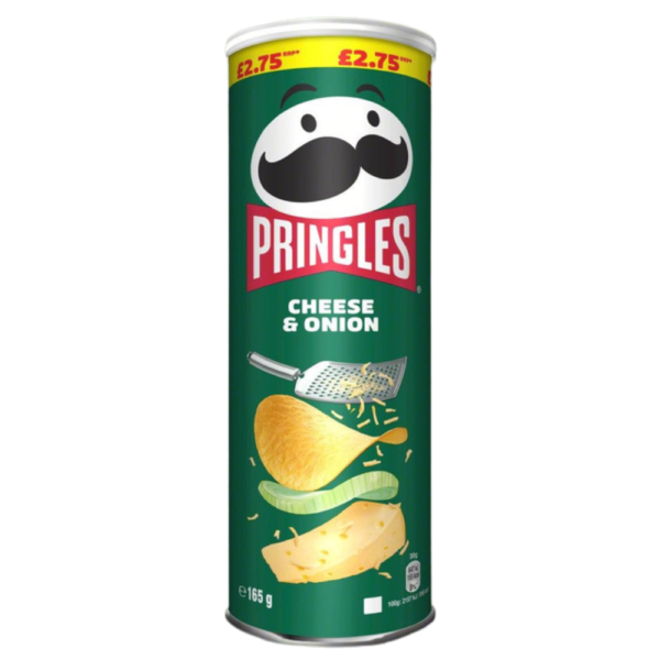 Pringles Cheese & Onion Crisps 165g – home delivery Dundee