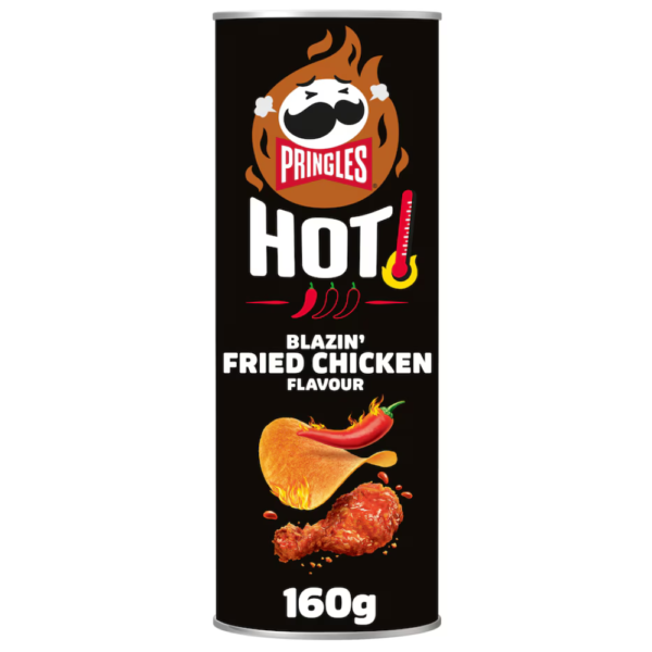 Pringles HOT Blazin' Fried Chicken Flavour 160g – home delivery Dundee