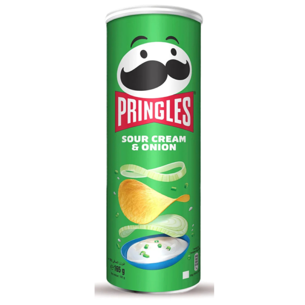 Pringles Sour Cream & Onion 165g – home delivery Dundee