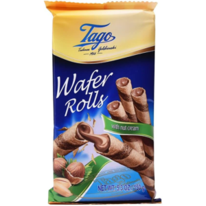 Tago Wafer Rolls with Nut Cream 150g – home delivery Dundee