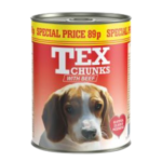 Tex Chunks Beef Dog Food 400g – home delivery Dundee
