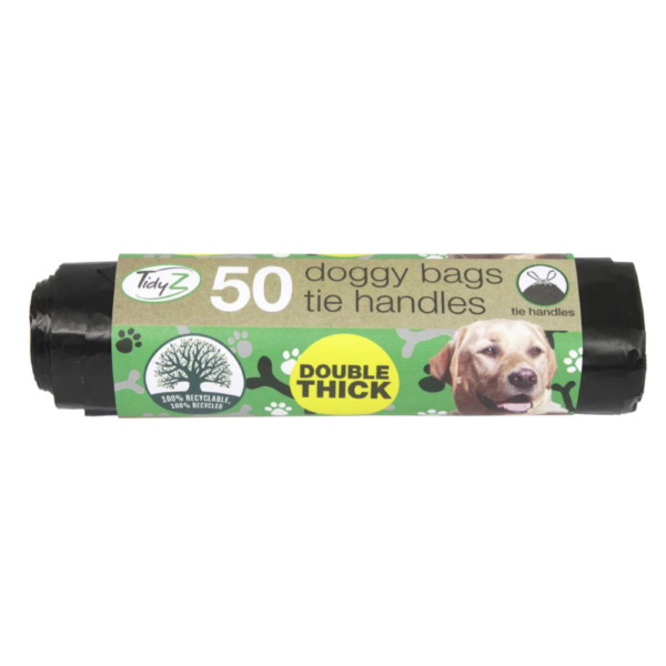TidyZ Doggy Bags with Tie Handles 50 Pack – home delivery Dundee