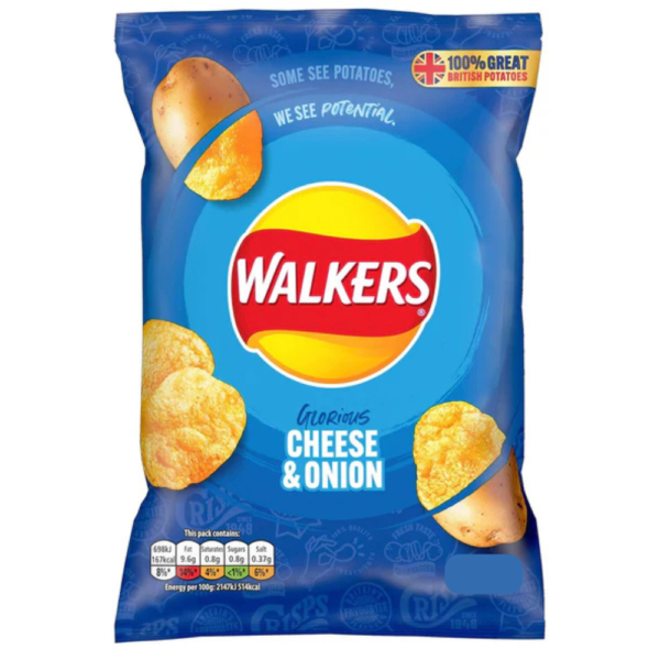 Walkers Cheese & Onion Crisps 70g home delivery Dundee