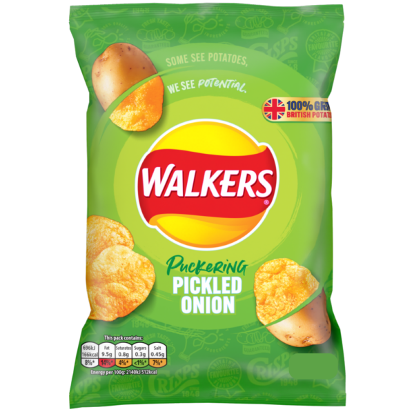Walkers Pickled Onion Crisps 70g home delivery Dundee