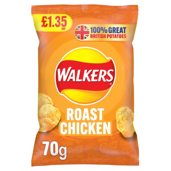 Walkers Roast Chicken Sharing Crisps 70g home delivery Dundee