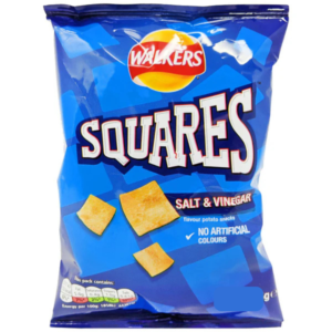 Walkers Squares Salt & Vinegar 27.5g home delivery Dundee