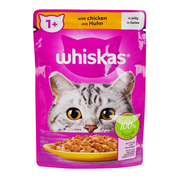 Whiskas Chicken in Jelly Adult Cat Food Pouch 85g – home delivery Dundee