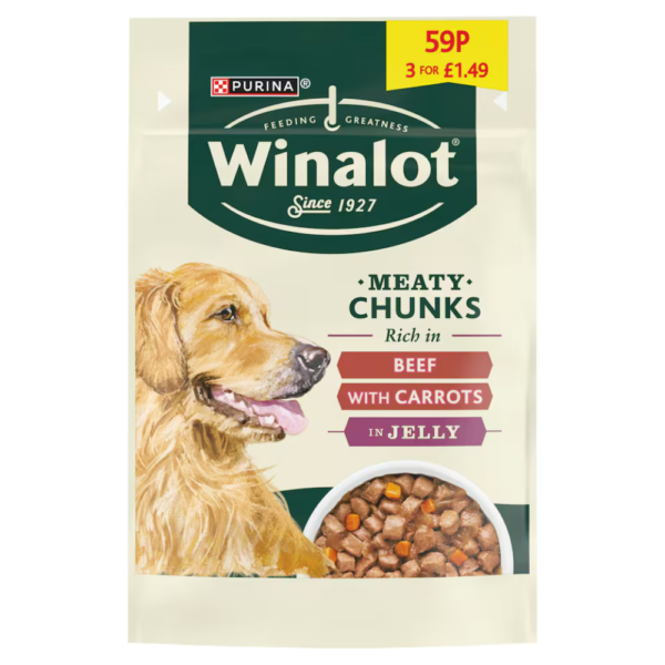 Winalot Dog Pouch Beef & Carrot 100g – home delivery Dundee